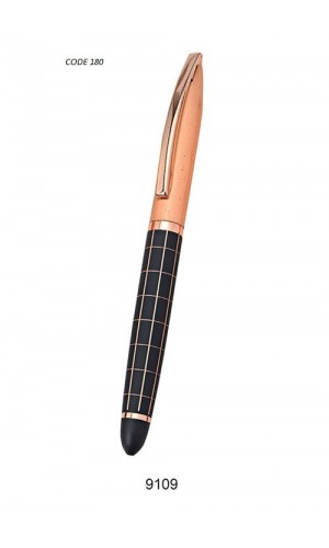 Sp Metal ball pen with colour (blackline grip orange)